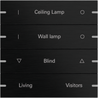 gira e2 black matt smart lighting push button 470x470